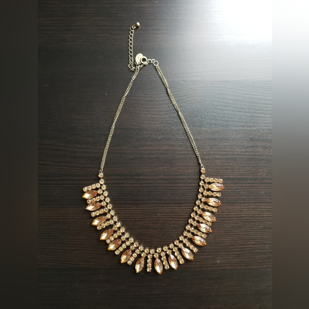Bronze Amber-toned Statement Necklace from LOFT